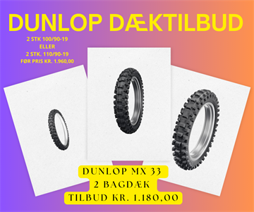 Dunlop Geomax MX 33 - 2 stk. 110/90-19 